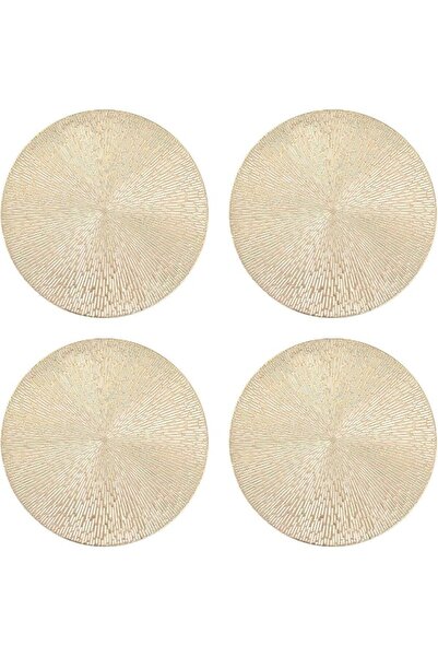 Lunira 4Pcs Round Placemats, Waterproof Oil-Resistant Table Mats for Dining T...