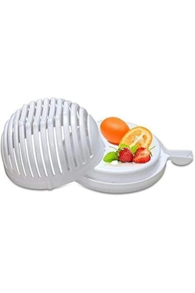 Other Salad Cutter Bowl, White