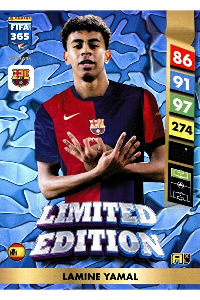 Panini Fıfa 365 Adrenalyn XL 2025 Lamine Yamal Limited Edition Futbolcu Kartı