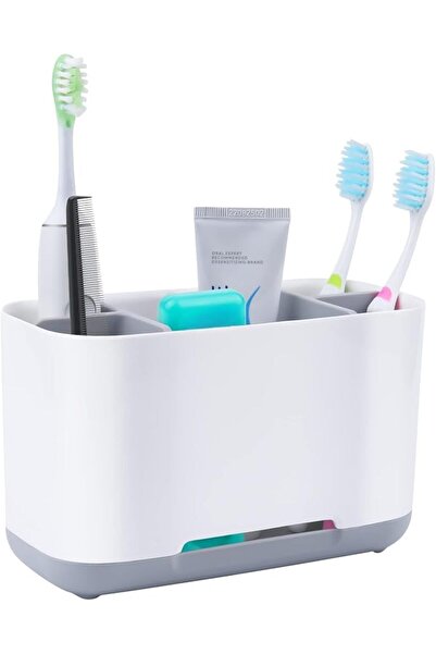 Generic Toothbrush Holder with Drainage Hole, Bathroom Countertop Dispenser V...