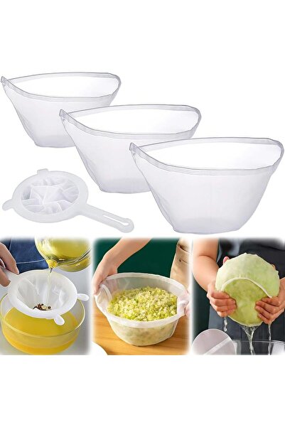 GENERAL Mikacoz Filter Bags Fabric Nylon Reusable Bowl Shape Filter Bag with ...
