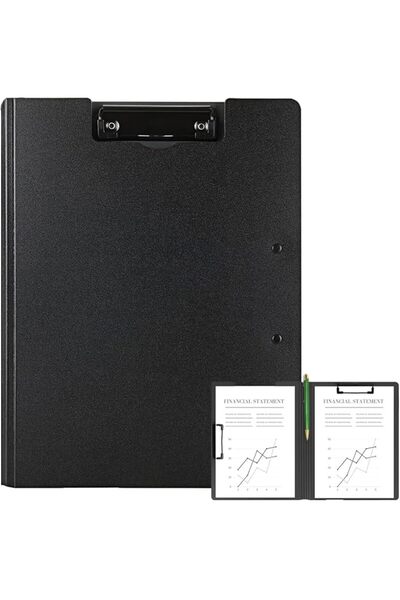 GENERAL Mikacoz A4 Foldable Clipboard, Desk Organizer with Double Metal Clip,...