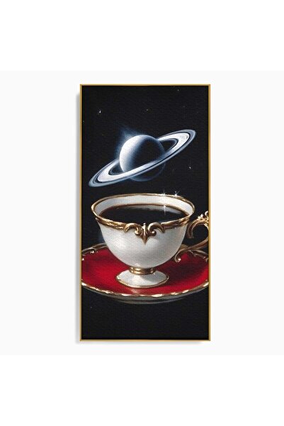 Luxcanva Tablou Canvas Reverie Cosmica 70x140 cm cu Rama Auriu Reverie Cosmic...