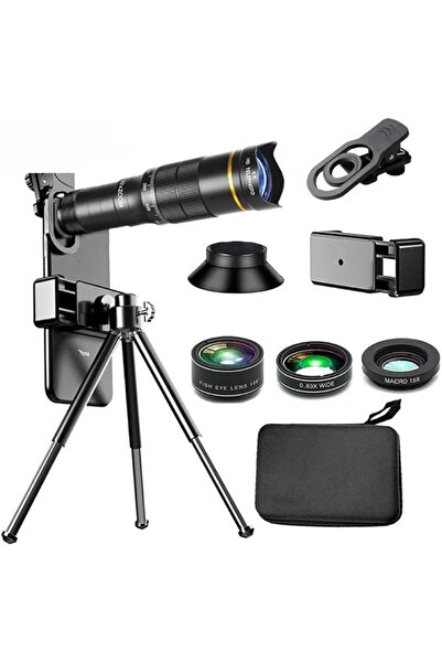 Hepiide 32X Zoom Lens with Tripod: Mobile Phone Telephoto Lens Telescope Kit ...