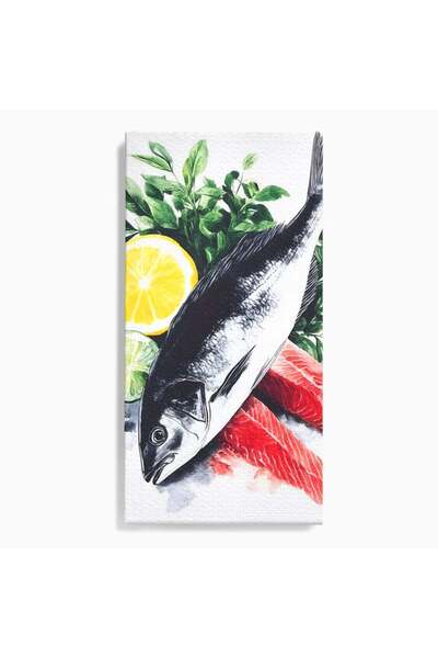 Luxcanva Tablou Canvas Sashimi Time 50x100 cm pe Sasiu Lemn Sashimi Time Pest...