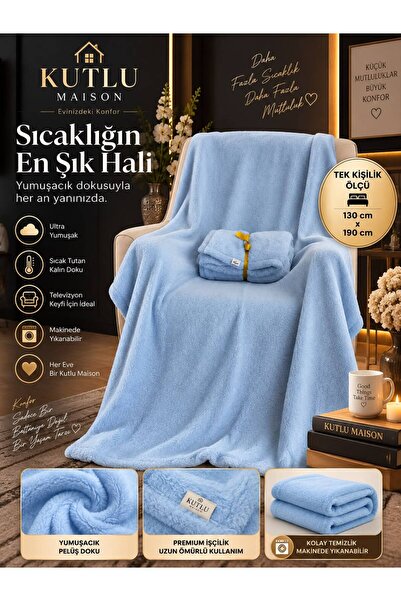 KUTLU MAISON Tv Battaniyesi Puffy Welsoft 130X190 Tek Kişilik
