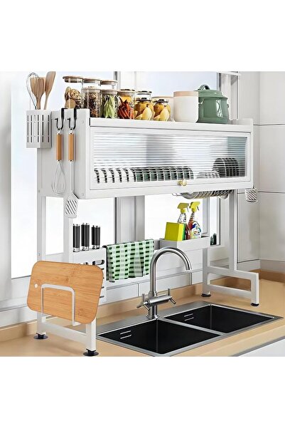 ZERIFAM Over The Sink Dish Drying Rack, 3 Tier kitchen Drainer Drying Rack wi...