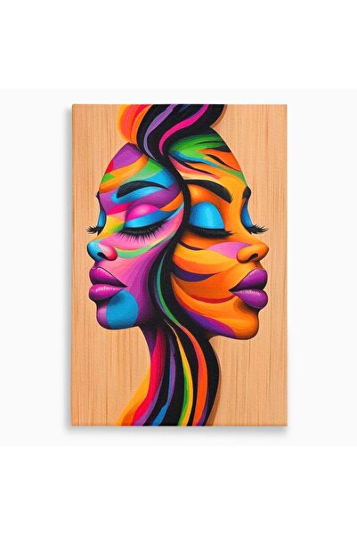 Luxcanva Tablou Canvas Dualitate Feminina 80x120 cm pe Sasiu Lemn Dualitate F...