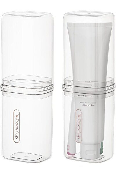 KASTWAVE Toothbrush Cup Travel Case, Detachable Travel Toothbrush Holder Case...