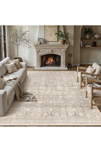 GENERAL Purecozy Classic Living Room Carpet 300X400Cm Retro Washable Carpet L...