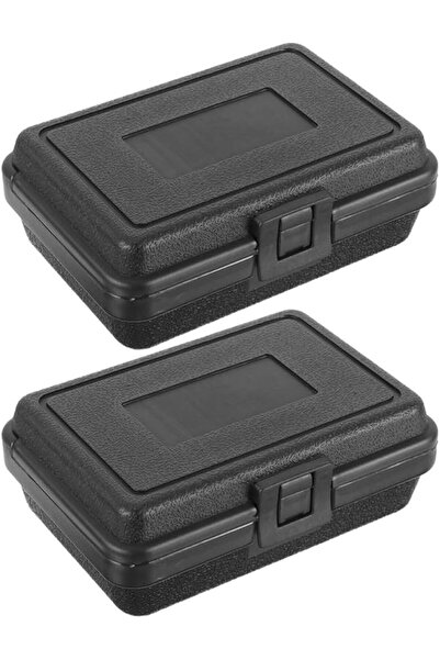 Generic 2pcs Small Hard Carrying Case Portable Tool Storage Box Heavy Duty Me...