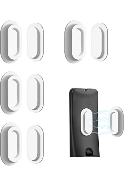 TERRIFI 4 Pack Magnetic Remote Control Holder, Wall Mount Storage Caddy, No D...