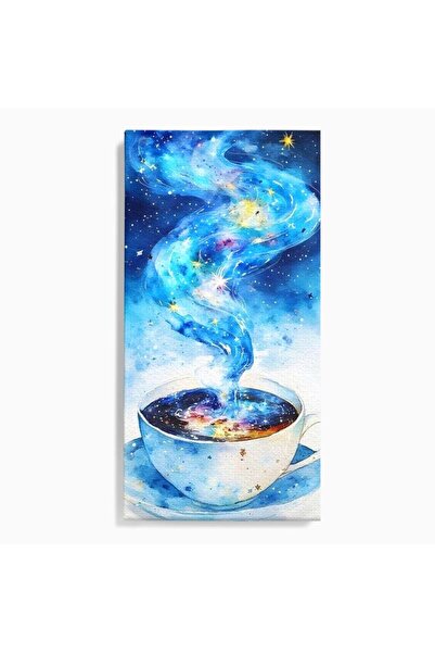 Luxcanva Tablou Canvas Cafeaua Viselor Astrale 60x120 cm pe Sasiu Lemn Cafeau...