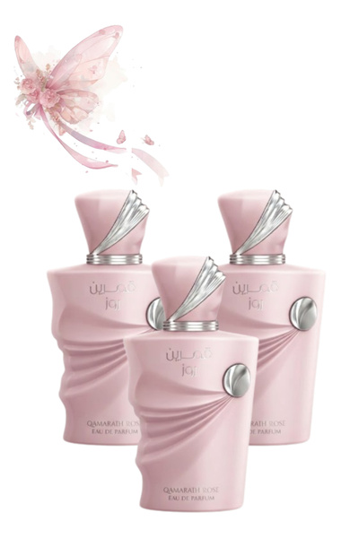 AMARAH Perfumes 3 قطع من عطر قمران الوردي 100 مل