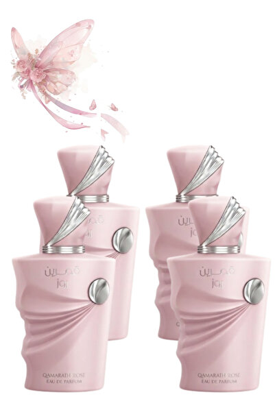 AMARAH Perfumes 4 قطع من عطر قمران الوردي 100 مل