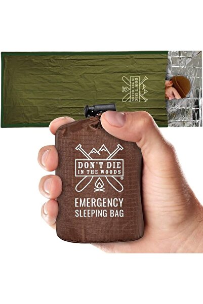 Don't Panic Games Notfall-Schlafsack mit Kapuze, Ultraleicht, wasserdicht, Th...
