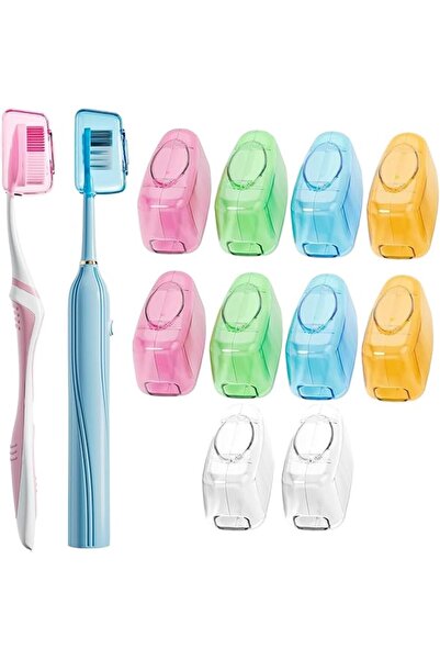 HASTHIP 10Pcs Toothbrush Head Cover, Portable Travel Toothbrush Caps, Dustpro...