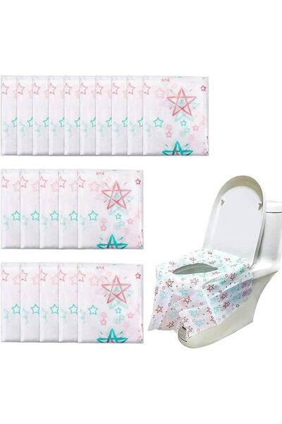 GENERAL [25 PCS] Toilet Seat Covers Disposable Paper Thicker Safe Antibacteri...