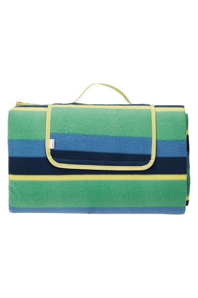 Amazon basics Picnic Blanket with waterproof backing, 200 x 200 cm, Stripes D...