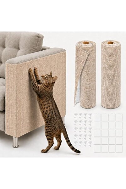 GENERAL Self-Adhesive Cat Scratch Mat Cuttable and Moldable as Needed to Prot...