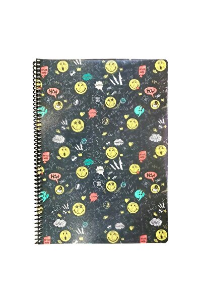 SEYFİKİRTASİYE A4 Ring Bound 80 Sheets Checked Umur Smiley Emoji Notebook Pla...