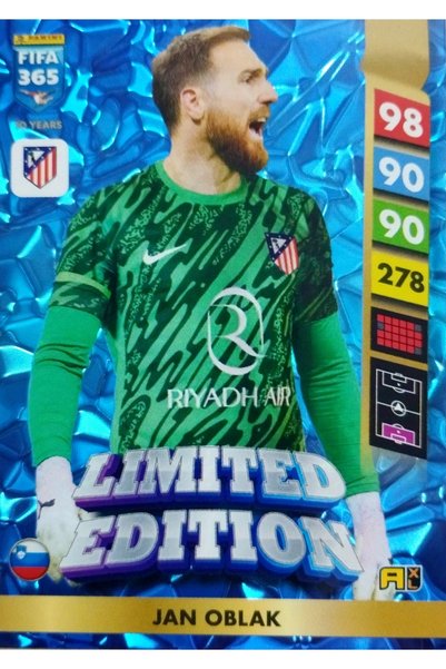 Panini Fıfa 365 adrenalyn xl 2025 jan oblak limited edition footballer card