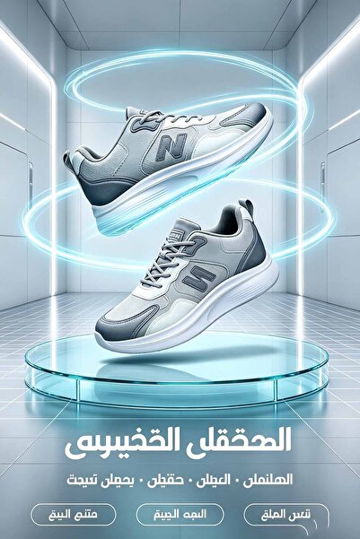 Najd Trend Mall حذاء رياضي رجالي مريح خفيف الوزن | شبكة قابلة للتنفس، نعل سمي...