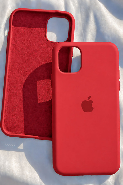 Revasser iPhone 11 için Kılıf Lansman Logolu İçi Yumuşak Kadife 11 kılıfı sil...