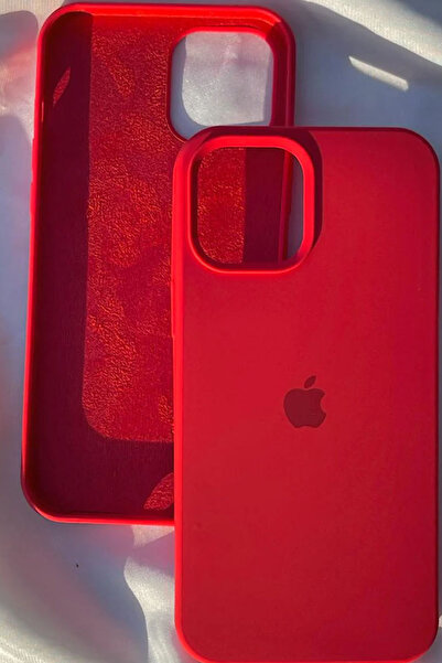 Revasser iPhone 15 için Kılıf Lansman Logolu İçi Yumuşak Kadife 15 kılıfı sil...