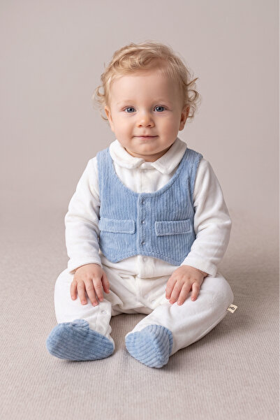 Babymod Self-Vest Velvet Winter Baby Boy Overalls