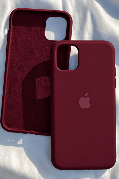 Revasser iPhone 11 için Kılıf Lansman Logolu İçi Yumuşak Kadife 11 kılıfı sil...