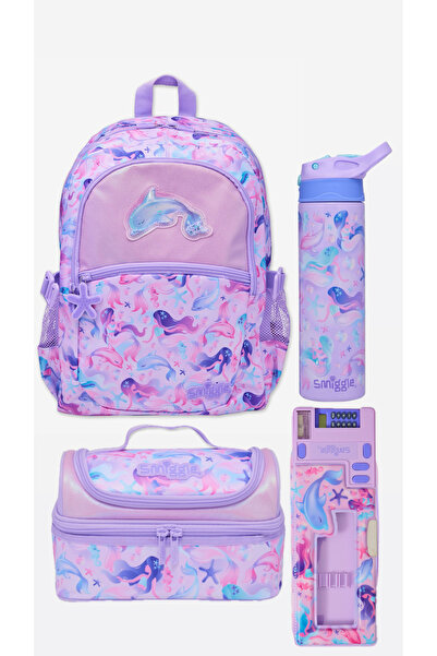 SMIGGLE Aspire Leylak Okul Çanta Seti 4’lü