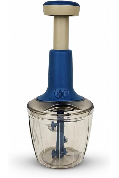 HOME MODE Manual Push Food Chopper 1000ml, Hand Vegetable Cutter Dicer with 3...
