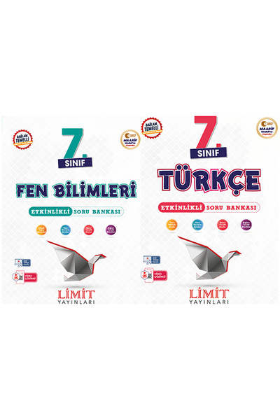 Limit Yayınları Limit 2027 7. Sınıf Fen Bilimleri + Türkçe Soru Bankası Seti ...