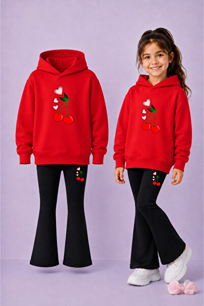 LORVEX Sweatshirt - Spanish Leggings Set Girls' Winter Top and Bottom Set