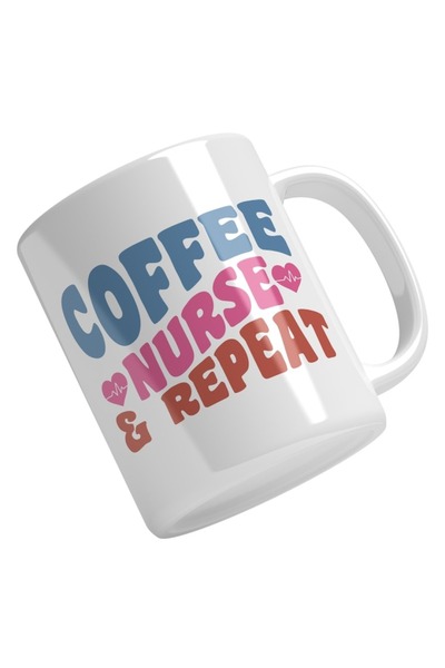 INOVATIX Cana alba personalizata, Coffe Nurse Repeat,Medicina,Ceasca Mare De ...