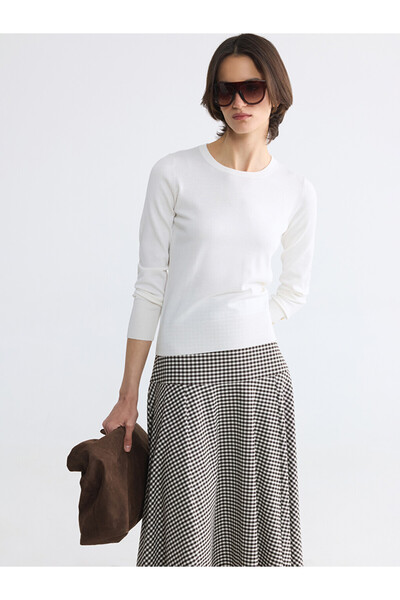 LC Waikiki Rmz Gi̇yi̇m Farkiyla Zero Roba Collar Women's Knitwear Sweater