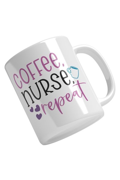 INOVATIX Εξατομικευμένο Cana alba, Coffee Nurse Repeat, Medicine, Great Coffe...