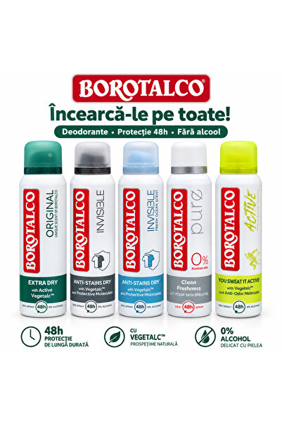 Borotalco 5xDeodorant 150 ml modele diferite