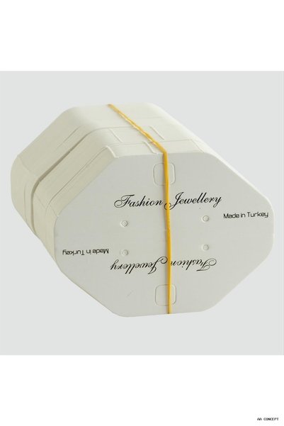 ZERO LAND CONCEPTA Oval Necklace Card (13804) Small White