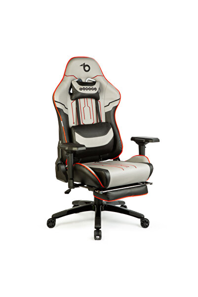 Bemada Scaun gaming ergonomic reglabil, cu suport picioare si perne, rabatabi...