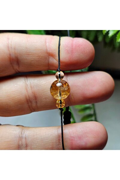 Singincraft Citrine Mini Natural Gemstone Bracelet - Abundance and Prosperity Stone - 1 Piece