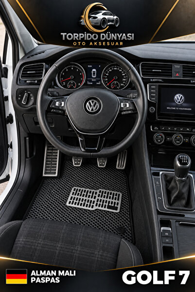 Volkswagen Golf 7-7,5 Uyumlu Alman Malı Premium Hücreli EVA Paspas Seti – Siyah