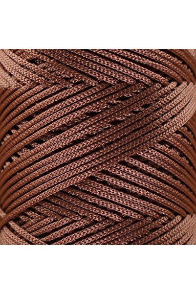 Makromecity 2 Mm - 200 gr Polyester Makrome Ipi Bakır 230 M Polyester Makrome Ip Supla Ip Ve Çanta Ipliği
