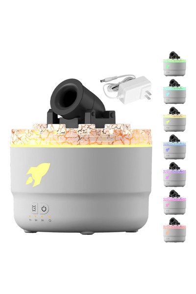 OEM Difuzor Aromaterapie Teno®, forma de tun, 7 culori LED, lumini dinamice, ...