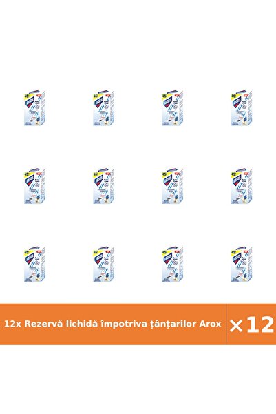 Aroxol 12x Rezervă lichidă împotriva țânțarilor Aroxol, 1 buc - Pachet promoț...