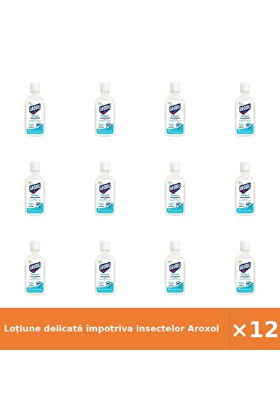Aroxol Loțiune delicată împotriva insectelor Prote, pachet 12 buc.