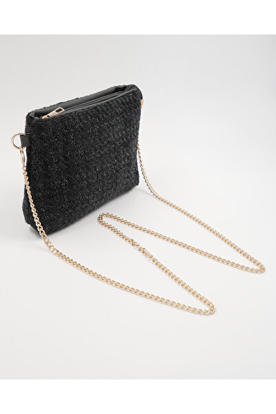 lalettobags Kadın Tüvit Bilek & Zincir Askılı Clutch Portföy Çanta