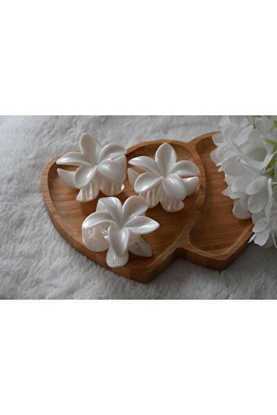 Beyaz Lotus Toka (3 Adet )