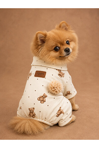 Alphadog Design Polka Soft Penye Pet Tulumu